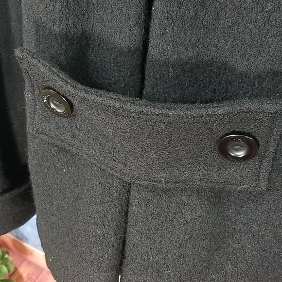 𝅺ZARA double breasted 100% wool pea coat - Picture 5 of 10